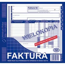 Michalczyk i Prokop Druk Faktura netto wielokopiujca A4