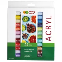 Happy Color Farby akrylowe zestaw kolorystyczny 24 kolory x 12 ml