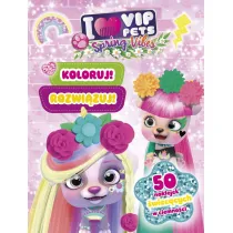 Koloruj! Rozwi�zuj! 50 naklejek �wiec�cych w ciemno�ci. Spring vibes. I love VIP Pets