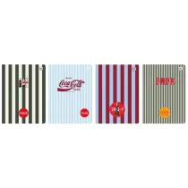Interdruk Zeszyt A5 Soft Touch Coca Cola kratka 80 kartek 10 szt.