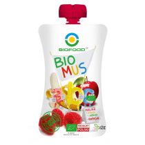 Bio Food Mus malinowo-bananowo-jabłkowy 90 g Bio