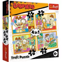 Puzzle 4w1 Garfield kocha lazani TREFL