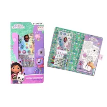 Zestaw kreatywny do kolorowania  naklejki, kredki, diamenciki Gabby s Dollhouse STARPAK 552492
