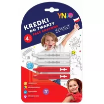 Kredki do twarzy biao-czerwone Sport