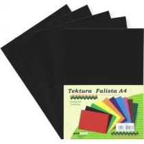 Penword Tektura A4 falista czarna 5 szt.