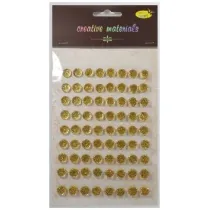 Galeria Hobby Stiker z kryszta�kami z�oty 10mm 72 szt.