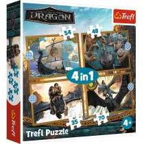 Puzzle 4w1 - Smocze dni (35+48+54+70 el.) Trefl