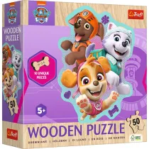 Puzzle konturowe 50 el. Weso�a gromadka piesk�w Trefl