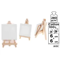 Artix Podobrazie mini + sztaluga 6x6cm, 280g/m2