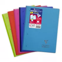 Clairefontaine Zeszyt koverbook pp A4+ mix kolorw kratka 80 kartek