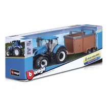 Bburago model t7.315 with livestock trailer 10cm