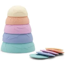 Kubeczki silikonowe z toncymi dyskami 5szt pastel Jellystone