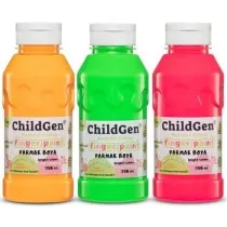 ChildGen Farby do malowania palcami 3x350ml