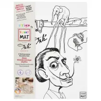 Funny Mat Transparent - Dali. Mata do kolorowania wielokrotnego u�ytku Strigo