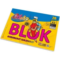 Pastello Blok rysunkowy A3 kolorowy 80g 20 kartek