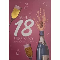 Yeku Karnet Urodziny 18 damskie