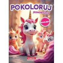 Kolorowanka Pokoloruj jednoroce z naklejkami