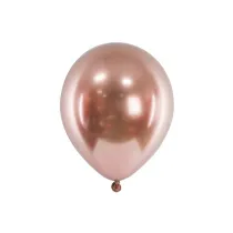 PartyDeco Balony Glossy r�owe z�oto 46cm