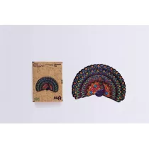 Puzzle drewniane eko 78 el. Luksusowy paw A4 PuzzleOK