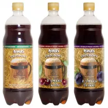 Obolon Zestaw kwasw chlebowych: naturalny, o smaku wini, o smaku liwki 3 x 1 l