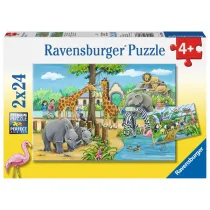 Puzzle 2x24 el. Witamy w ZOO 078066 Ravensburger