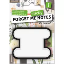If Forget me sticky. Notes kart samoprzylepne litera I niebieski