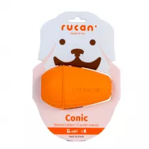 Rucan Conic Big Orange - L, rednio twarda, pomaraczowa zabawka na przysmaki dla psa