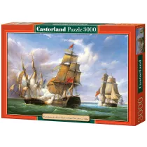 Puzzle 3000 el. Combat between the French and the English Vessels Castorland