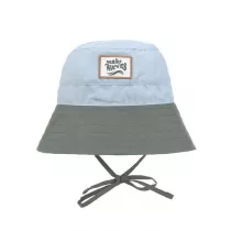 Lassig Kapelusz rybacki z filtrem UV80 Splash & Fun sky blue/deep olive, rozm. 50/51