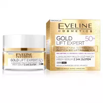 Eveline Cosmetics Gold Lift Expert 50+ luksusowy multi-od�ywczy krem-serum z 24k z�otem dzie�/noc 50 ml