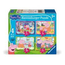 Puzzle dla dzieci 2D: Rodzinne chwile Peppy 4w1 Ravensburger