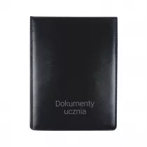 Biurfol Ok�adka pionowa na dokumenty ucznia czarna