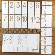 Tablica matematyczna liczenie i dodawanie do 12 Colorado