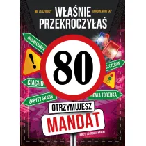 Armin Style KARNET URODZINY 80 B6 Z KOP AS GM-1276 FOL