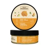 Green Pharmacy Kurkuma + Olejek dyniowy Multi Peeling cukrowy do ciaa 200 ml