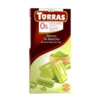 Torras Czekolada bia�a z herbat� matcha bez dodatku cukru bezglutenowa 75 g