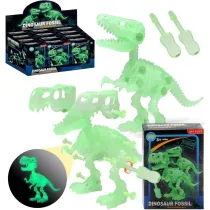 Szkielet dinozaura rozkrcany wieccy