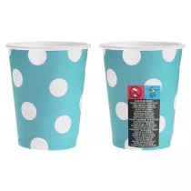 Godan Kubki papierowe w groszki PF-KGBL 270 ml 6 szt.