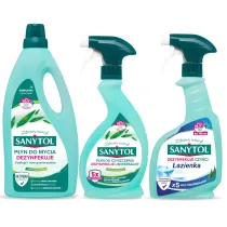 Sanytol Zestaw do sprz�tania o zapachu eukaliptusa 2 x 500 ml + 1 l