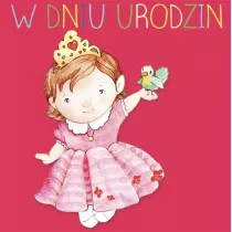 Clear Creations Karnet kwadrat CL4212_PO Urodziny Ksi�niczka