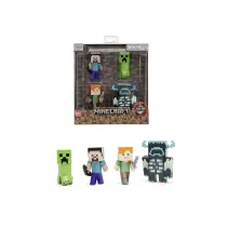 Figurki Jada Minecraft metalowe 6,5cm 4 sztuki