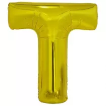Amscan Balon foliowy litera T z�ota 74x86cm