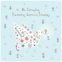 Henry Karnet Komunia Go��b w kwiatach