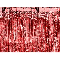 PartyDeco Kurtyna czerwona 90x250 cm