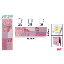 Mp Main Paper Karteczki samoprzylepne indeksuj�ce BESTIE SQUAD 7x25szt/blister MP PN164-14
