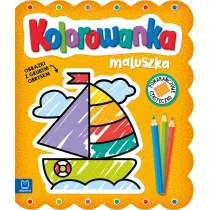 Obrazki z grubym obrysem. Pomaraczowe ciasteczko