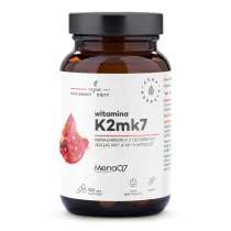 Aura Herbals Witamina K2 MK7 200 mcg Suplement diety 90 kaps.