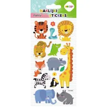 Happy Color Naklejki 3D FANCY - Wild Animals, 90x210 mm
