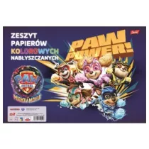 St. Majewski Paczka Zeszyt papierw kolorowych nabyszczanych A4 10 k. Psi Patrol 25 szt.