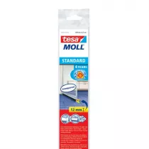 Tesa Uszczelka szczotkowa pod drzwi 1m x 37mm przezroczysta